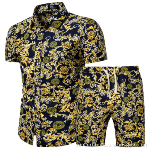 men's fashion floral shirt